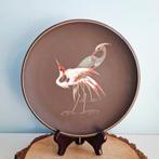 Arno Kiechle Keramik, wandbord met kraanvogels, Ophalen of Verzenden