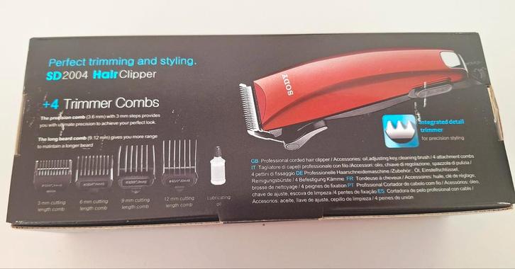 SODY SD2004 tondeuse, Sieraden, Tassen en Uiterlijk, Uiterlijk | Haarverzorging, Gebruikt, Tondeuse, Ophalen of Verzenden