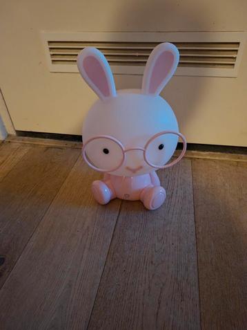 Konijntje Lamp Roze - Nachtlampje beschikbaar voor biedingen