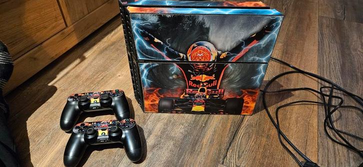 PlayStation 4 (PS4) - Custom Max verstappen Design, Spelcomputers en Games, Spelcomputers | Sony PlayStation 4, Gebruikt, Original