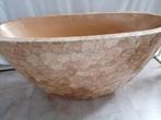 Grote schelpen pot  Erik Kuster stijl goud/brons, Ophalen, Overige materialen, Overige kleuren, Zo goed als nieuw