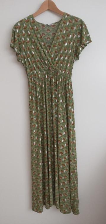 Made in Italy groene jurk met mooie print, maat 36, nieuw beschikbaar voor biedingen