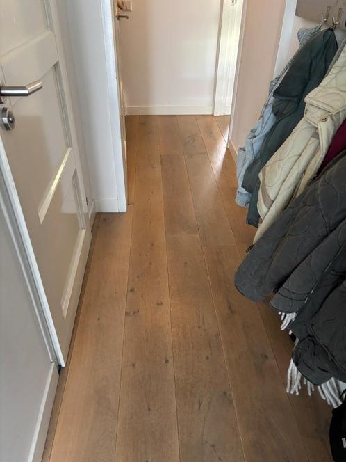 Eiken lamelparket vloer, Huis en Inrichting, Stoffering | Vloerbedekking, Gebruikt, Parket, 25 tot 50 m², Ophalen