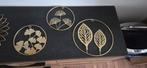 Gouden Muurdecoratie Set - Spiegel & Ornamenten, Ophalen of Verzenden, Nieuw