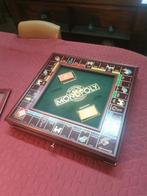 Franklin mint Monopoly mahonie met glazen vitrine plaat, Ophalen, Gebruikt