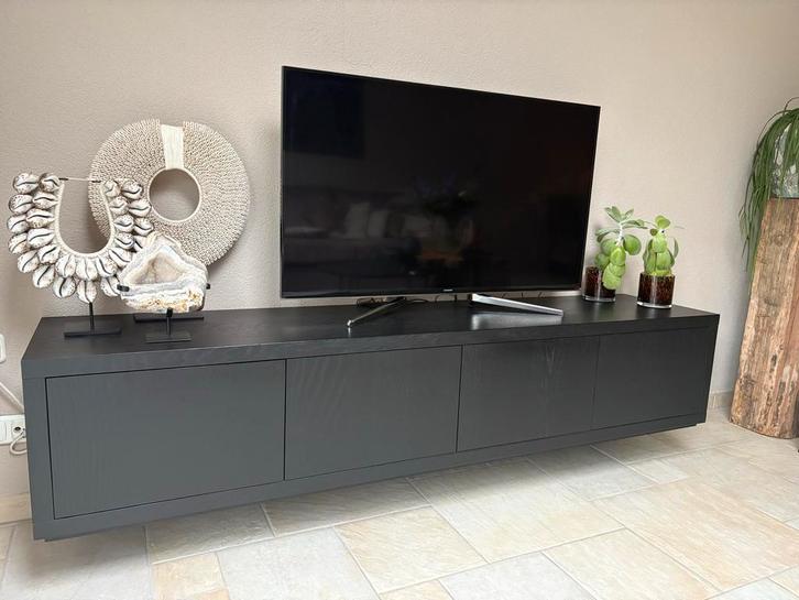 TV Meubel zwart van Goossens - Barcelona Collectie, Huis en Inrichting, Kasten | Televisiemeubels, Gebruikt, Minder dan 100 cm