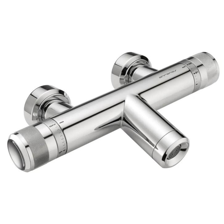 Xenz Chronos Thermostaatkraan Chroom - Badkraan, Doe-het-zelf en Verbouw, Sanitair, Nieuw, Bad, Chroom, Ophalen of Verzenden