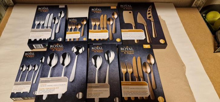 Divers ah royal van kempen en begeer bestek besteksets, Huis en Inrichting, Keuken | Bestek, Nieuw, Bestekset, Rvs of Chroom, Vaatwasserbestendig