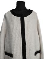 H&M tweed jasje, H&M, Wit, Maat 46/48 (XL) of groter, Nieuw