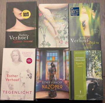 6 leesboeken Esther Verhoef. Als nieuw ! beschikbaar voor biedingen