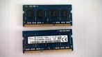Sk Hynix - 4Gb 1rx8 pc3L-12800S 2x, Computers en Software, RAM geheugen, Gebruikt, DDR3, Ophalen of Verzenden, Laptop