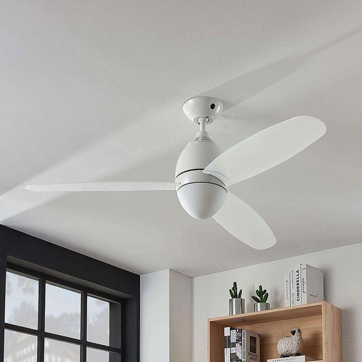 Witte Plafondventilator met verlichting., Huis en Inrichting, Overige Huis en Inrichting, Zo goed als nieuw, Ophalen