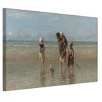 Kinderen der zee - Jozef Israels | Canvas 90x60 cm, Verzenden