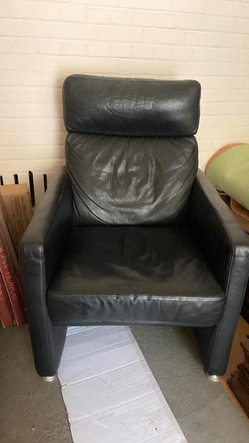 Leren stoel / fauteuil - W. Schillig, Longlife beschikbaar voor biedingen