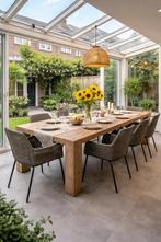 Robuuste Steigerhouten Tafel – 3 meter -ophalen of verzenden, Huis en Inrichting, Ophalen, Gebruikt, 100 tot 150 cm, 200 cm of meer