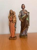 2 oude kerkbeelden o.a. Maria met kind, Antiek en Kunst, Antiek | Religie, Ophalen of Verzenden