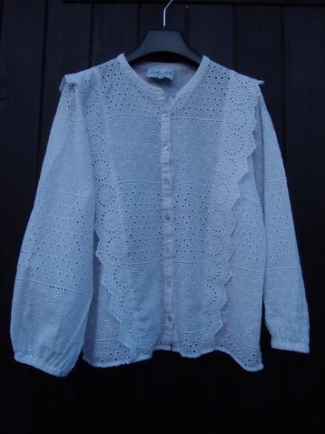 Mooie dames meisjes Jeans Centre top blouse L 40 broderie beschikbaar voor biedingen