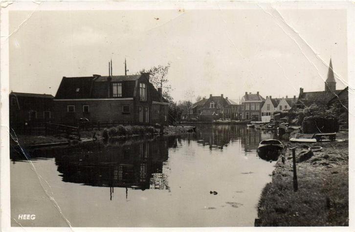 Heeg - dorpsgezicht - B-keus - ongelopen, Verzamelen, Ansichtkaarten | Nederland, Ongelopen, Noord-Brabant, Voor 1920, Ophalen of Verzenden