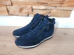 Gabor veterboots met dubbele rits maat 8 / 42 breedte H, Blauw, Gabor, Ophalen of Verzenden, Sneakers of Gympen