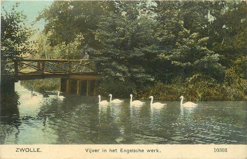 (387-035-057) Zwolle Vijver in het Engelsche werk, Verzamelen, Ansichtkaarten | Nederland, Overijssel, Voor 1920, Verzenden