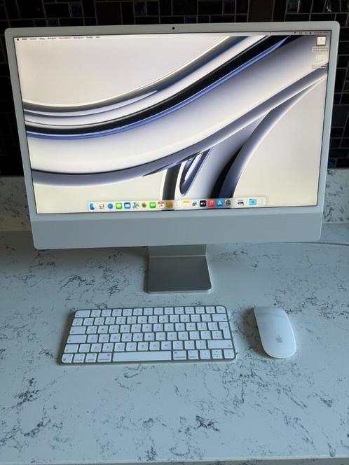 grijze 24" iMac 2021 8core CPU/ 8Core GPU M1/16gb/1TB flash, Computers en Software, Apple Desktops, Zo goed als nieuw, iMac, SSD