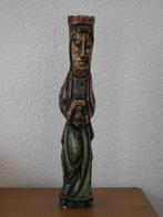 Houten sculptuur Madonna met kind, Antiek en Kunst, Ophalen of Verzenden