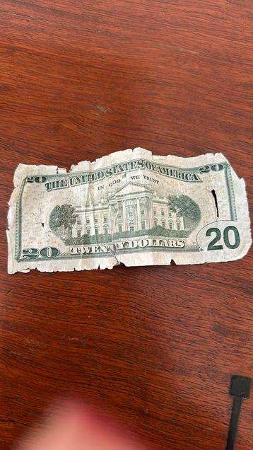 Vintage 20 dollar biljet beschikbaar voor biedingen