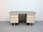 Vintage bureau | Metaal | 6 lades | Linoleum, Ophalen, Gebruikt, ., .