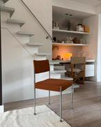 Vintage design stoel Martin Stoll / RVS Oranje bruin roest, Huis en Inrichting, Stoelen, Gebruikt, Bruin, Ophalen of Verzenden