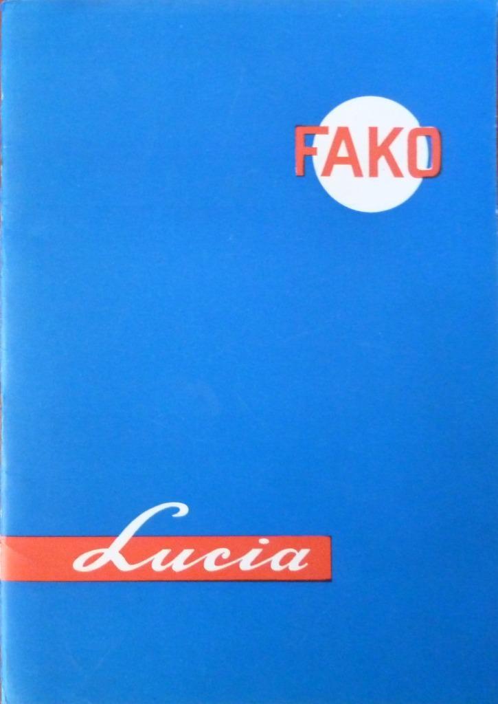 Onderdelenboek/ Catalogus FAKO LUCIA producten 1967, Fietsen en Brommers, Handleidingen en Instructieboekjes, Nieuw, Ophalen of Verzenden