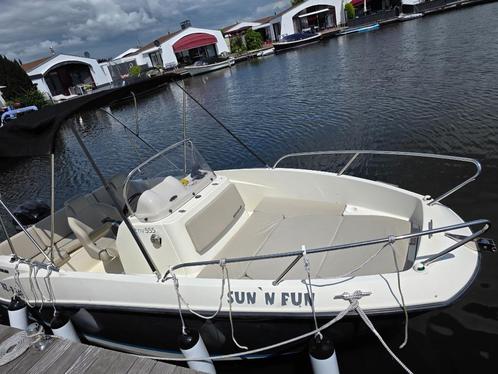 Quicksilver Activ 555 Open Mercury F 100 ELPT EFI, Watersport en Boten, Speedboten, Gebruikt, 3 tot 6 meter, Benzine, 70 tot 120 pk