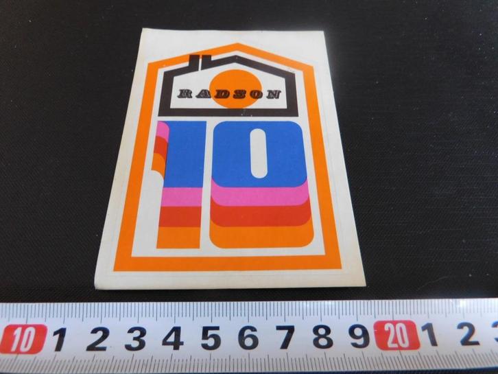 sticker RADSON 10 cv ketel, Verzamelen, Stickers, Zo goed als nieuw, Bedrijf of Vereniging, Ophalen