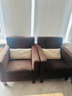 Twee zitstoelen fauteuills bankstellen, 75 tot 100 cm, Ophalen of Verzenden, Zo goed als nieuw, Rechte bank