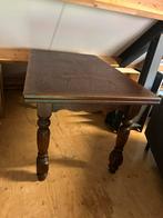 Eettafel / tafel uitschuifbaar van hout, Huis en Inrichting, Tafels | Eettafels, 50 tot 100 cm, Gebruikt, Rechthoekig, Ophalen