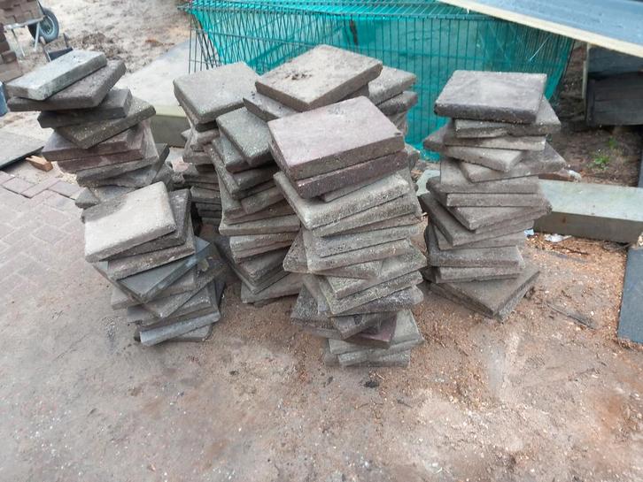 Stoeptegels 30x30x4cm - Tuintegels, Tuin en Terras, Tegels en Klinkers, Gebruikt, Terrastegels, Beton, Minder dan 5 m², Ophalen of Verzenden