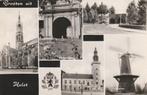 HULST Basiliek Poort Stadhuis Molen Groeten, Verzamelen, Ansichtkaarten | Nederland, Verzenden, 1960 tot 1980, Gelopen, Zeeland