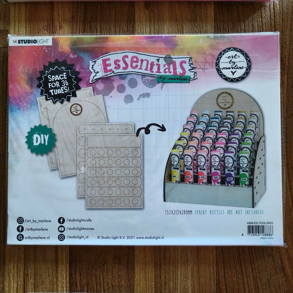Art by Marlene DIY Verfdisplay voor 36 tubes, Ophalen of Verzenden, Nieuw