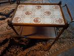 Vintage Theeservies Trolley met Tegels, Ophalen
