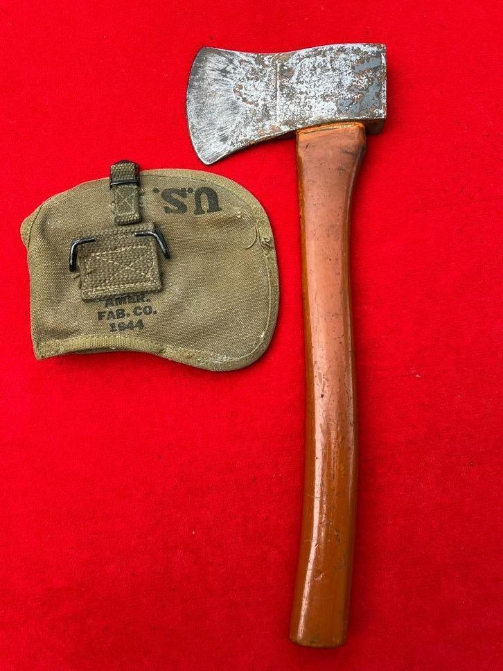 Een zeer gave usa ww2 hakbijl - handbijl, normandie (1944), Verzamelen, Militaria | Tweede Wereldoorlog, Amerika, Verzenden
