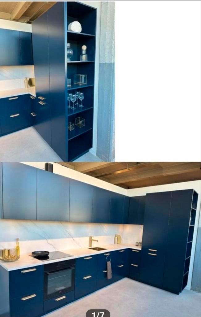 Bruynzeel hoekkeuken (showmodel geweest), Huis en Inrichting, Keuken | Complete keukens, Zo goed als nieuw, Enkelwandige keuken