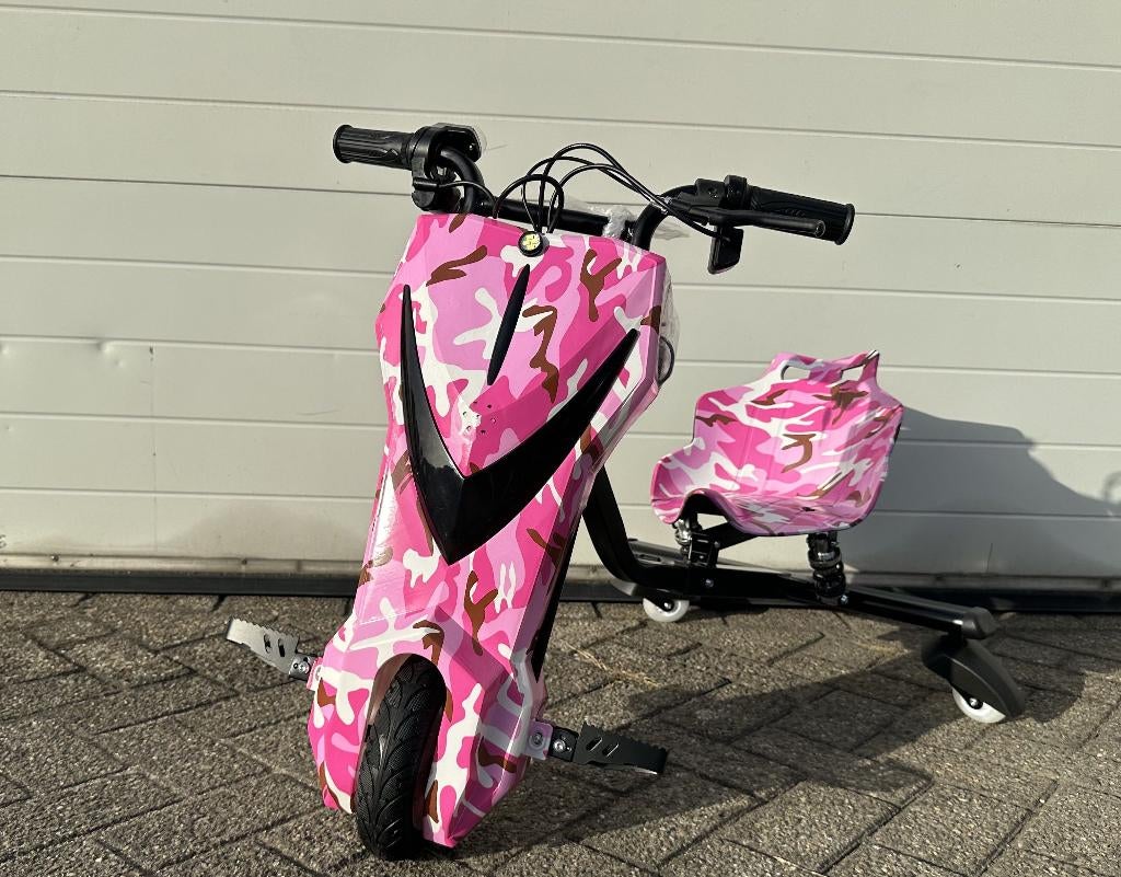 Elektrische Drift Trike Kart geel 250W 36V Bluetooth / Verin, Kinderen en Baby's, Speelgoed | Buiten | Voertuigen en Loopfietsen