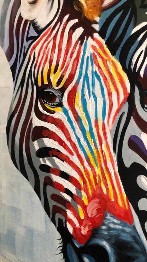 Zeer mooi schilderij van L. Paramount op canvas, Antiek en Kunst, Kunst | Schilderijen | Modern, Ophalen