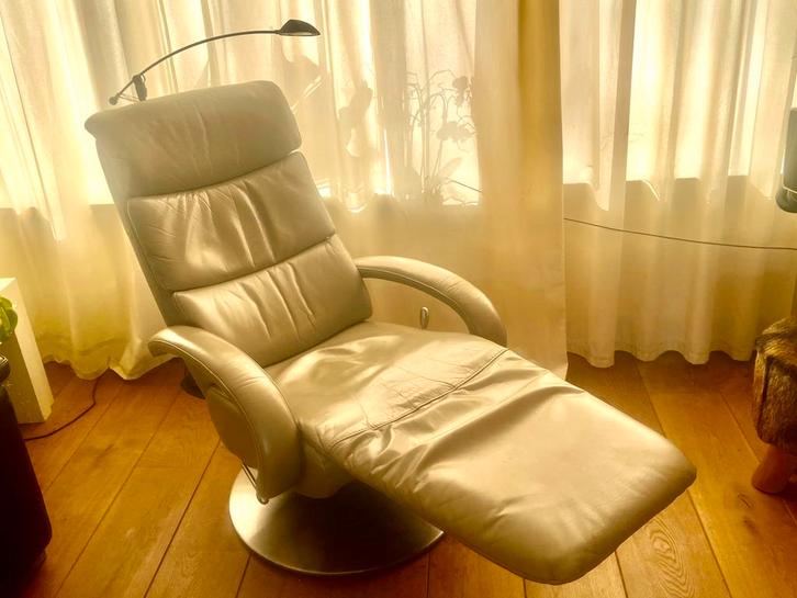Hukla relaxstoel, Huis en Inrichting, Fauteuils, Zo goed als nieuw, Leer, Ophalen