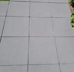 9 antraciet  grijze tegels 60x60, Ophalen, Gebruikt, 10 m² of meer, Beton