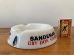 Sandeman wit glazen asbak melkglas Armada Cream vintage, Verzamelen, Ophalen of Verzenden, Zo goed als nieuw, Asbak