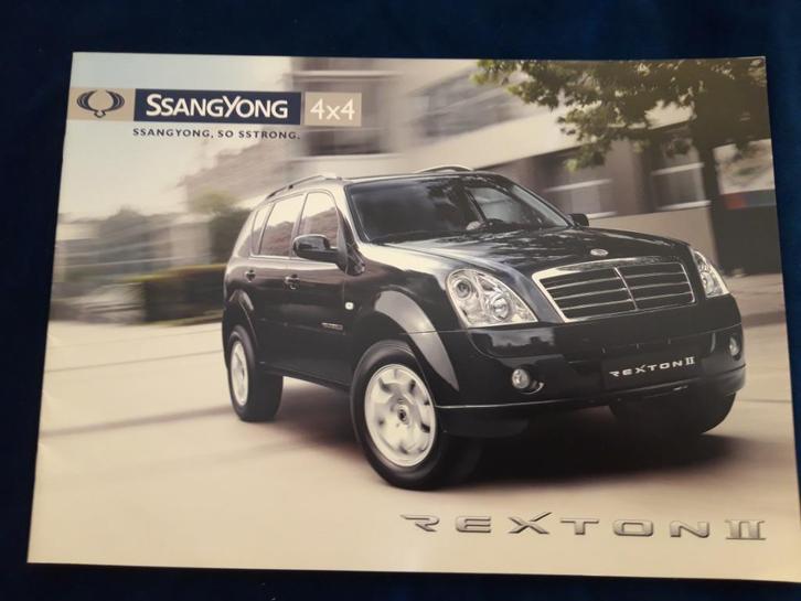 folder SsanYong Rexton II – Duits, Boeken, Auto's | Folders en Tijdschriften, Zo goed als nieuw, Overige merken, Ophalen of Verzenden