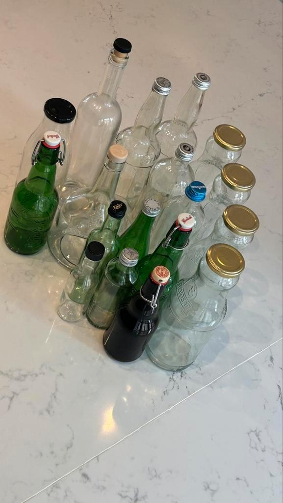18 bottles for making homade limonade, Verzamelen, Glas en Borrelglaasjes, Zo goed als nieuw, Overige typen, Ophalen