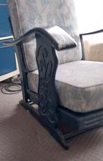 Rookstoel met 2 kussens., Huis en Inrichting, Ophalen, Gebruikt, Blauw, Eén