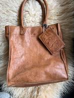 Mooie camel shopper tas van MicMac bags + kleine portemonee, Ophalen of Verzenden, Zo goed als nieuw, Bruin, Handtas