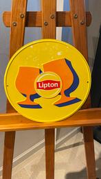Lipton blikken bord., Verzamelen, Ophalen of Verzenden, Zo goed als nieuw, Reclamebord